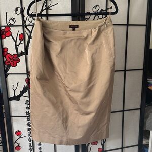 Escada Beige Pencil Skirt 100% Silk NWT